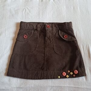 Crazy 8 girls size 6 brown corduroy skirt with modesty shorts. New